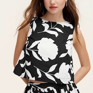 Kate Spade X Target NWT Classic Rose Shell Tank Top Black & White Size XL Cotton